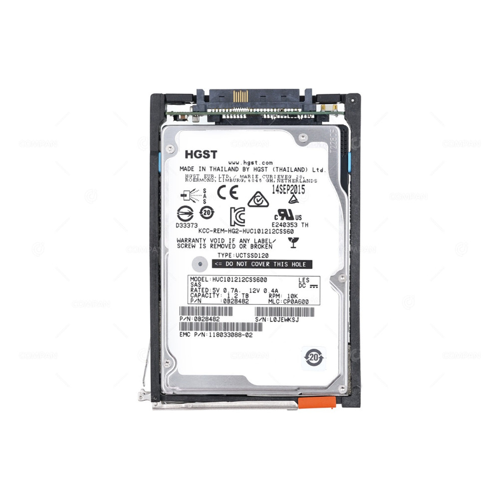 005050828 EMC HDD 1.2TB 10K SAS 6G 2.5" SFF HOT-SWAP  FOR VNX DAE